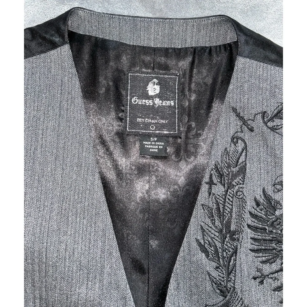 Guess Goth Vest with Embroidery